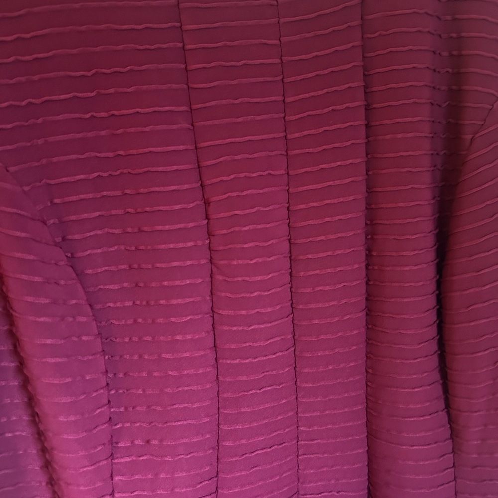 Julian Taylor Burgundy Long Sleeve Dress - Picture 3 of 7